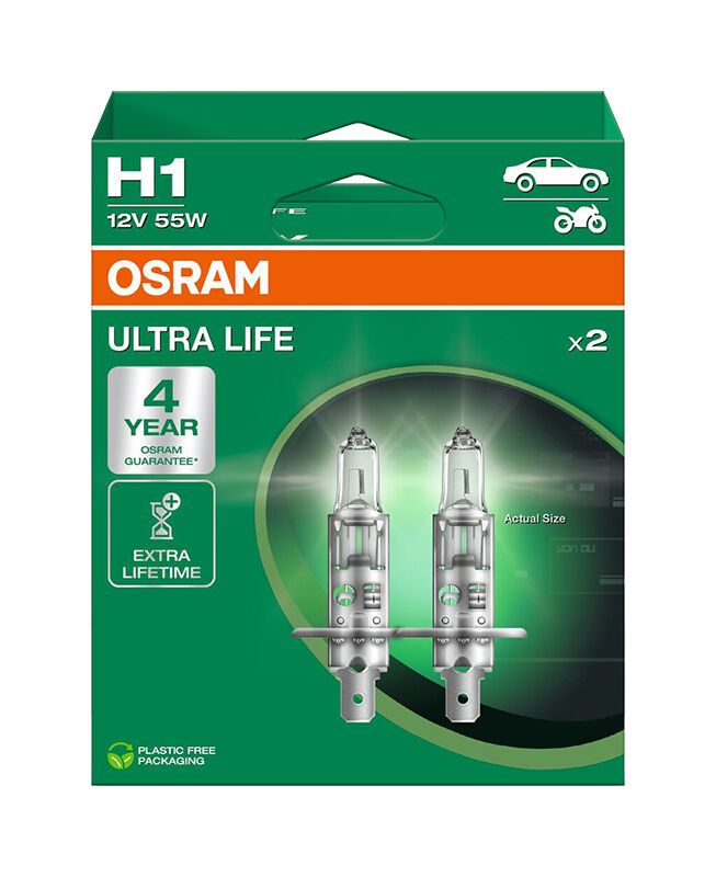 OSRAM Ultra Life H1 12V 64150ULT-Duobox