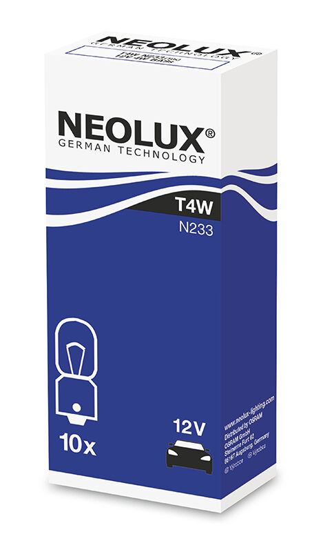 NEOLUX Žiarovka pomocná T4W 12V N233-ks