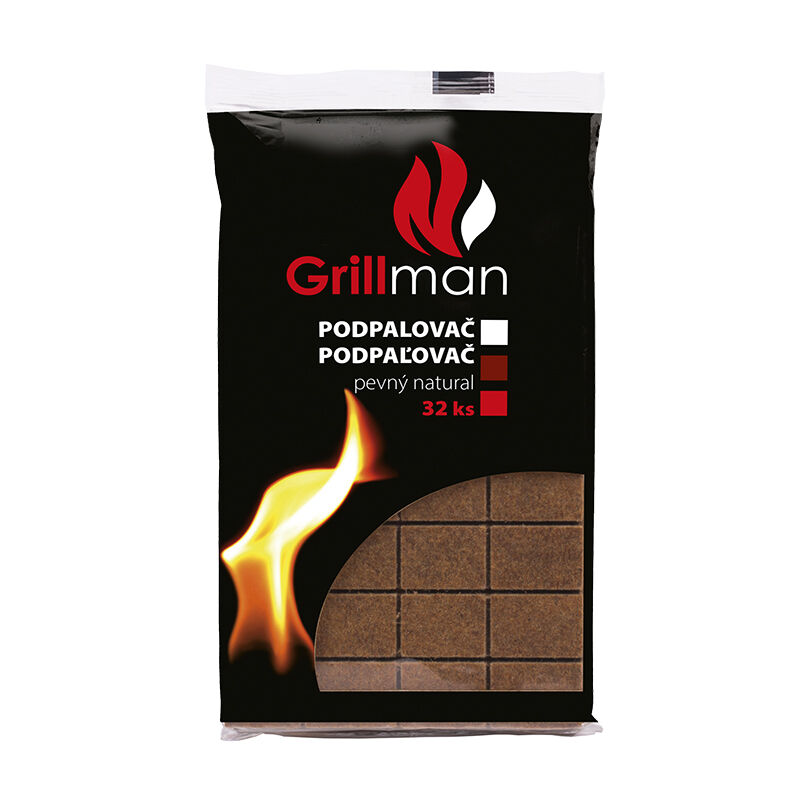 GRILLMAN Pevný podpaľovač natural