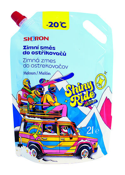 SHERON Shiny Ride Ostřikovač -20 °C zimní meloun Softpack 2 lt