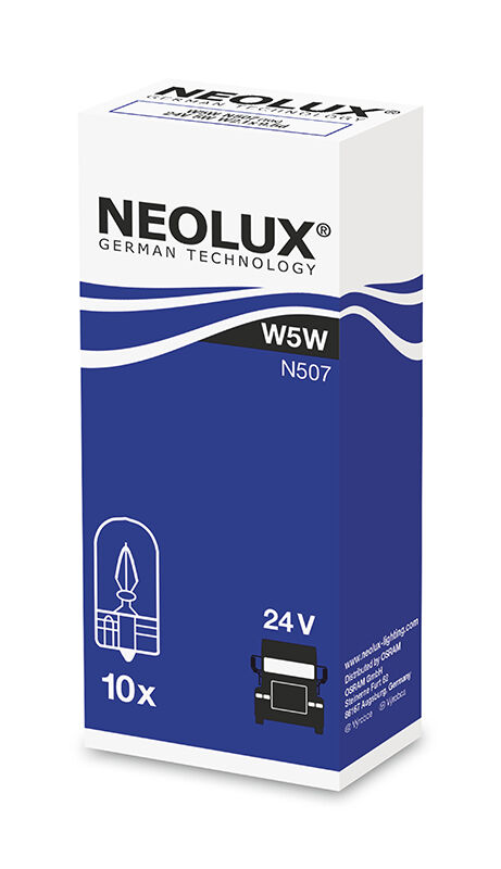 NEOLUX Žiarovka pomocná W5W 24V N507-ks