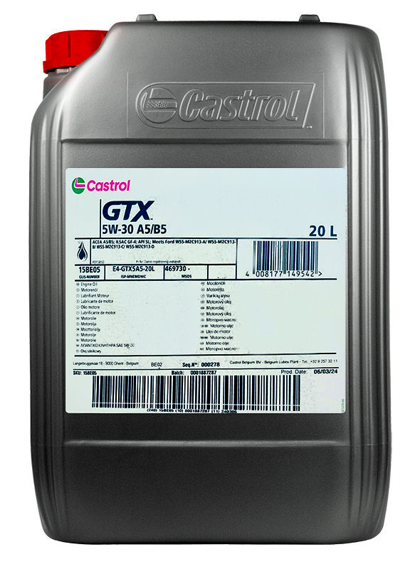 CASTROL GTX 5W-30 A5/B5 20 lt